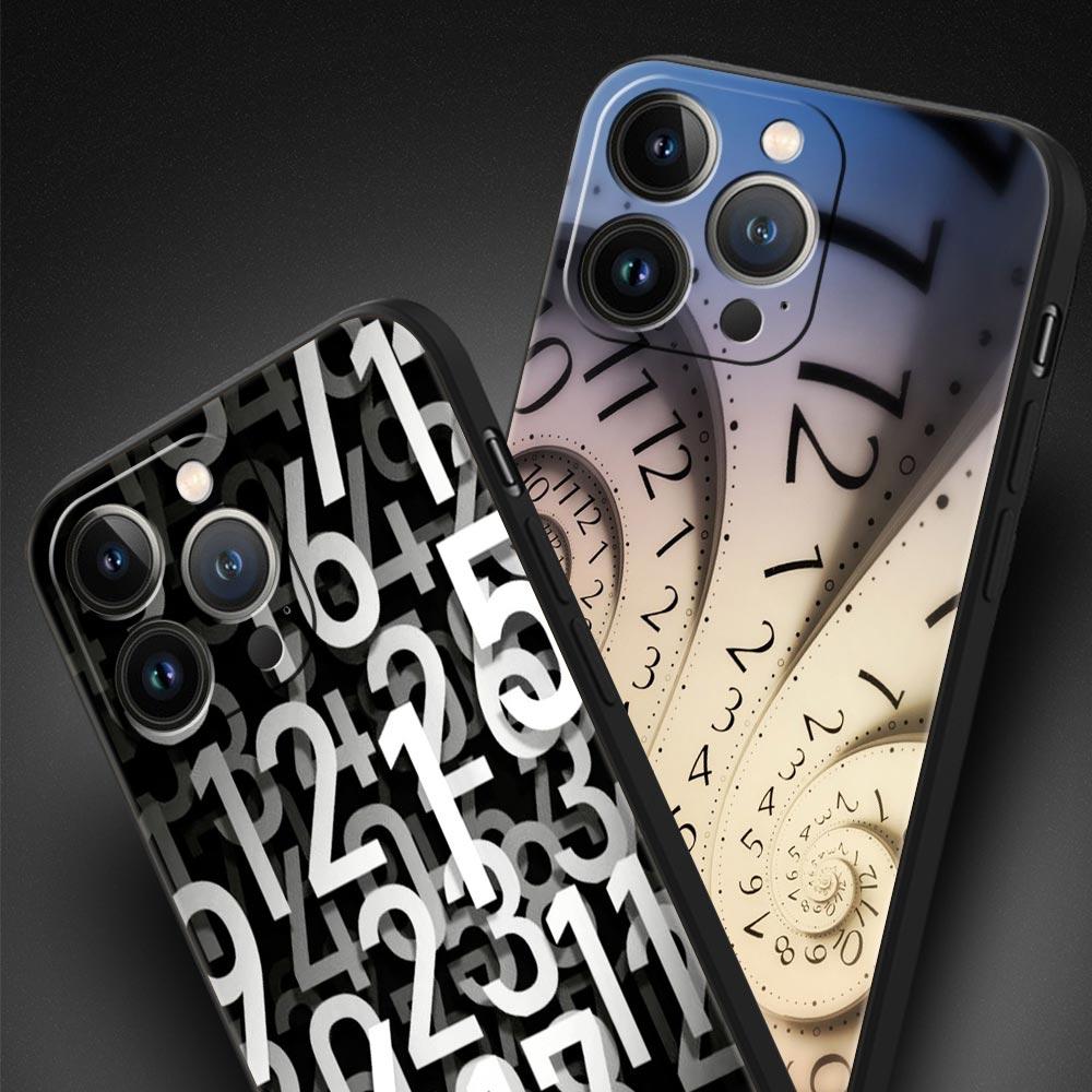 Muster Telefonhülle Cover für iPhone 17 16 15 14 13 12 Pro Max 11 Pro Max 17 AIR Plus Stoßfest Weiche TPU Hülle Fundas Tasche