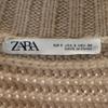Zara Pulover cu mânecă lungă, guler tip skipper, lungime scurtă S Bej maro tricotat Femei Folosit