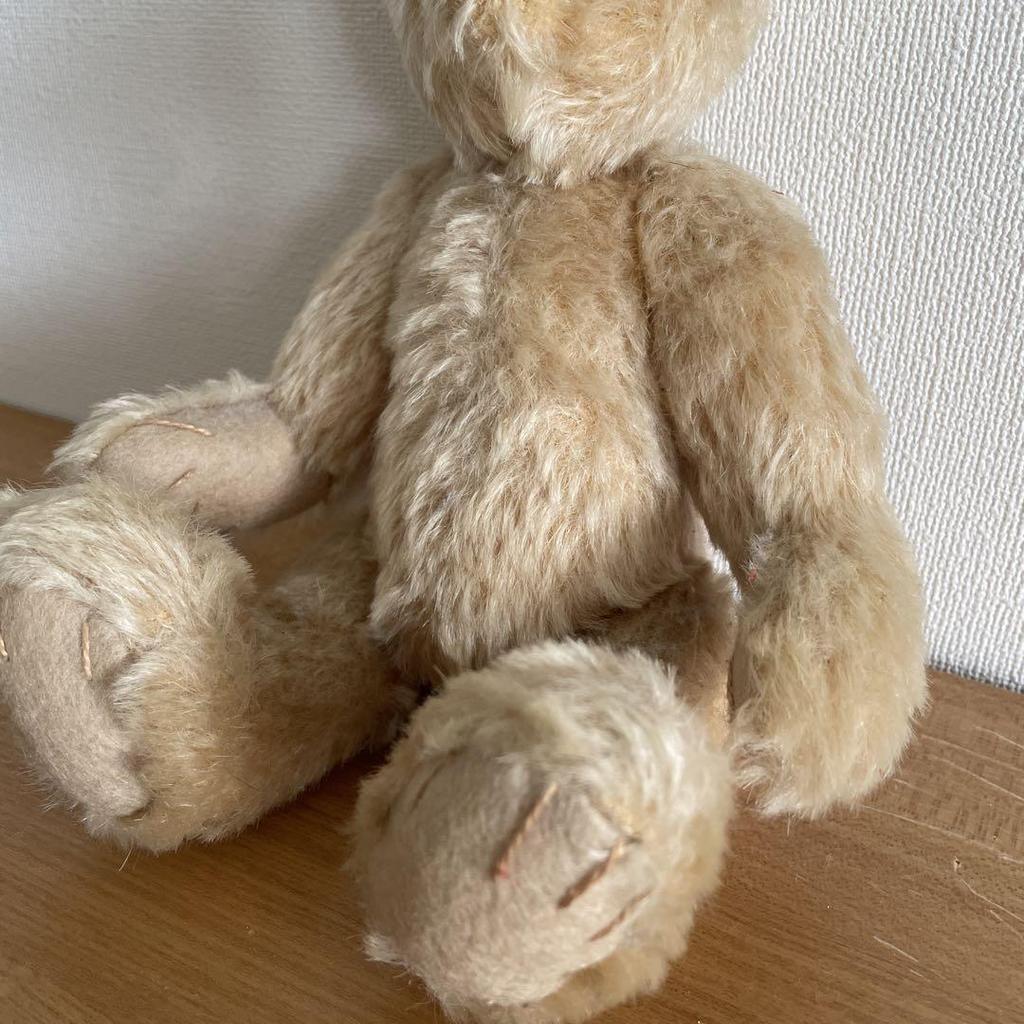 [USED] Antique Teddy Bear, Sitting Bear, Plush Toy, Beige, for Kids