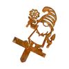 Antique Finish Christmas Dwarf Statue Crafted from Recycled Metal All Season Outdoor Decoration for Porch Patios Gardens