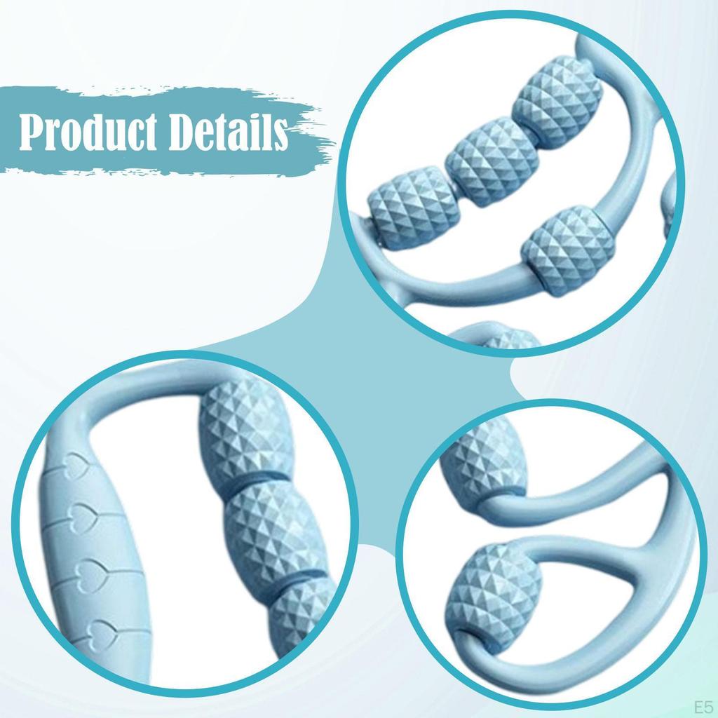 12 Wheel Leg Massage Roller, Muscle Equipment, Ergonomic Gripper, Deep Tissue for