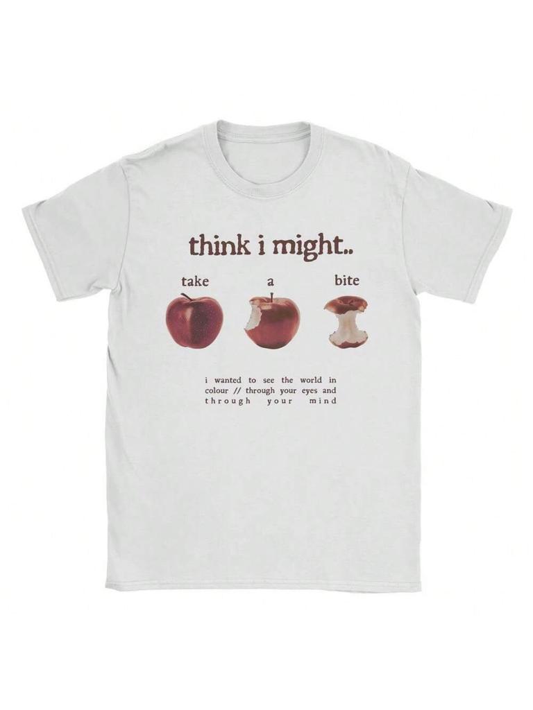 Men's Beabadoobee Take A Bite T Shirt Cotton Clothing Fashion Short Sleeve Round Collar Tees Plus Size T-Shirt