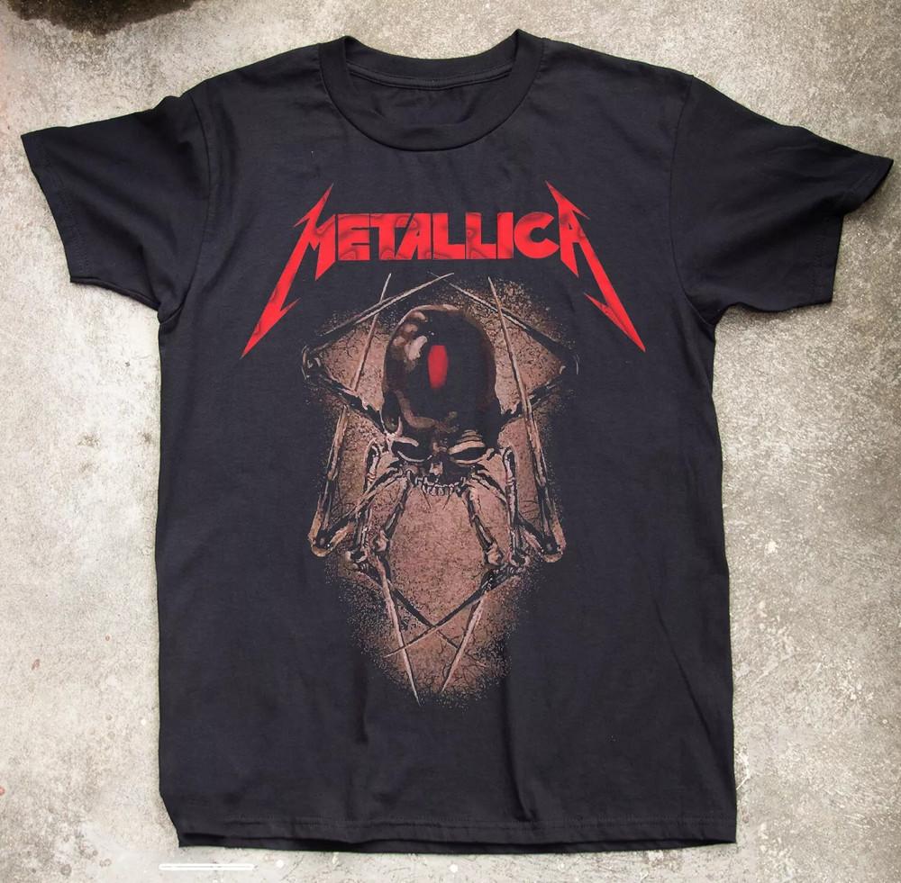 METALLICA Черный Паук DEATH MAGNETIC TOUR S-5XL Унисекс Футболка XL