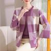 2pcs Fall Winter Women's Knitted Tops Set Plus Size Knitted Cardigan Pullover Sweater Two-Piece Set Open-front Cardigan Jacket Knitted Sweater Outfits