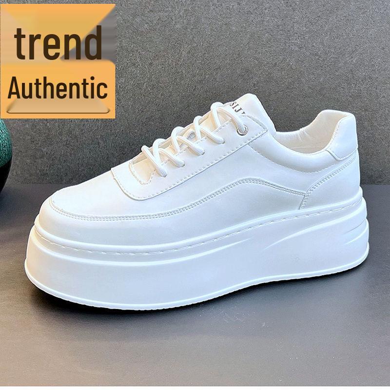 

Мужские классические белые осенние кроссовки - Дышащие, универсальные, повседневные кроссовки на толстой подошве для пап Size 39