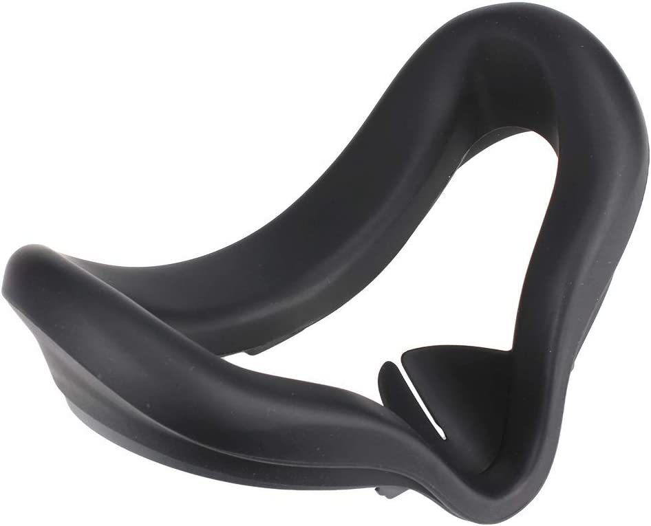 VR Face Silicone Cover for Oculus Quest 2 VR Headset Soft Anti-Sweat VR Eye Cover Face Padding Sweatproof Anti-Leakage Washable Light Blocking