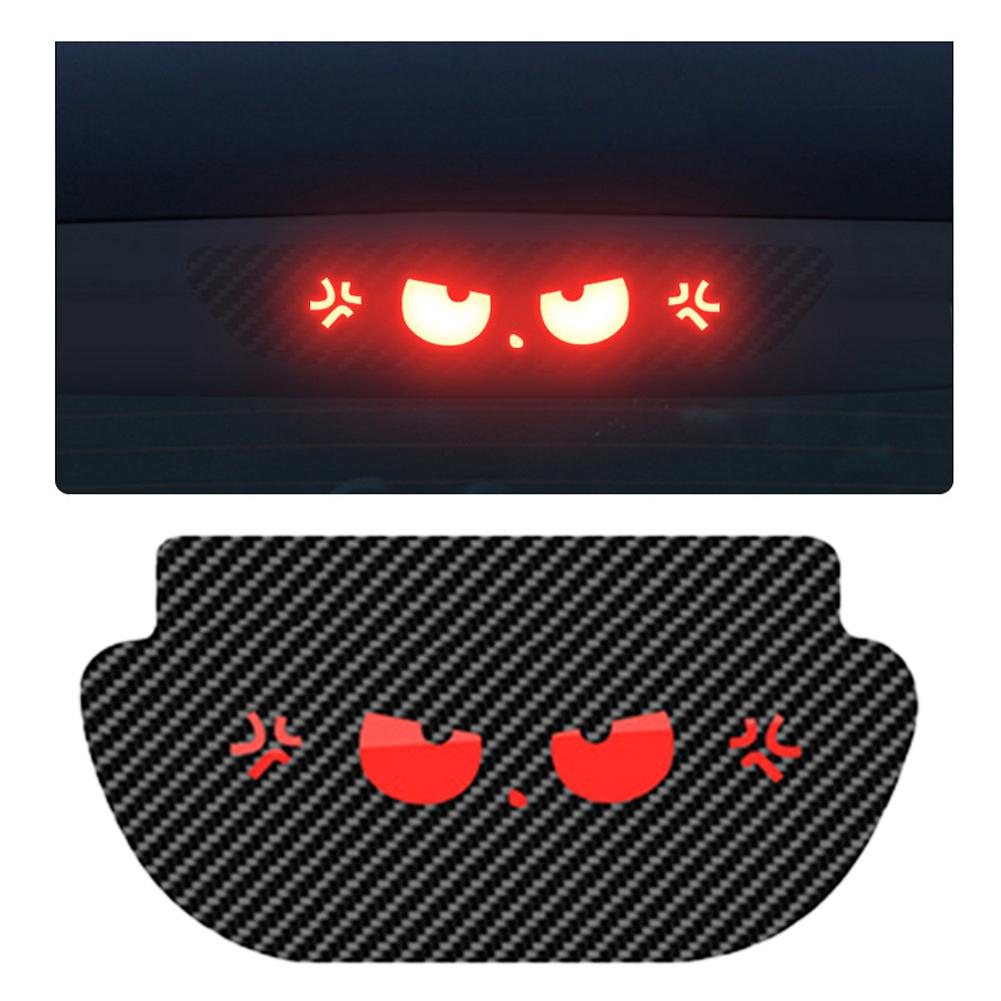 

Для Tesla Model Y Car High Mounted Stop Lamp Carbon Car Brake Projection Board ПВХ Мягкая наклейка Верхняя задняя фара Эмблема Наклейки