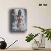Hisun Tin Sign Sexy Cute Girl with Glasses Wrapped In White Towel Metal Tin Sign Vintage Iron Painting Wall Art Decor for Man Cave Bar Pub Hom