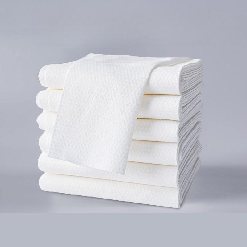 

Disposable Towels Exclusively Hair Salons Thickened Water Absorption Without Shedding Fluff Beauty Salon Dry Hair Towel Bath Center Unisex Bath Towels 30*60cm 50pcs білий