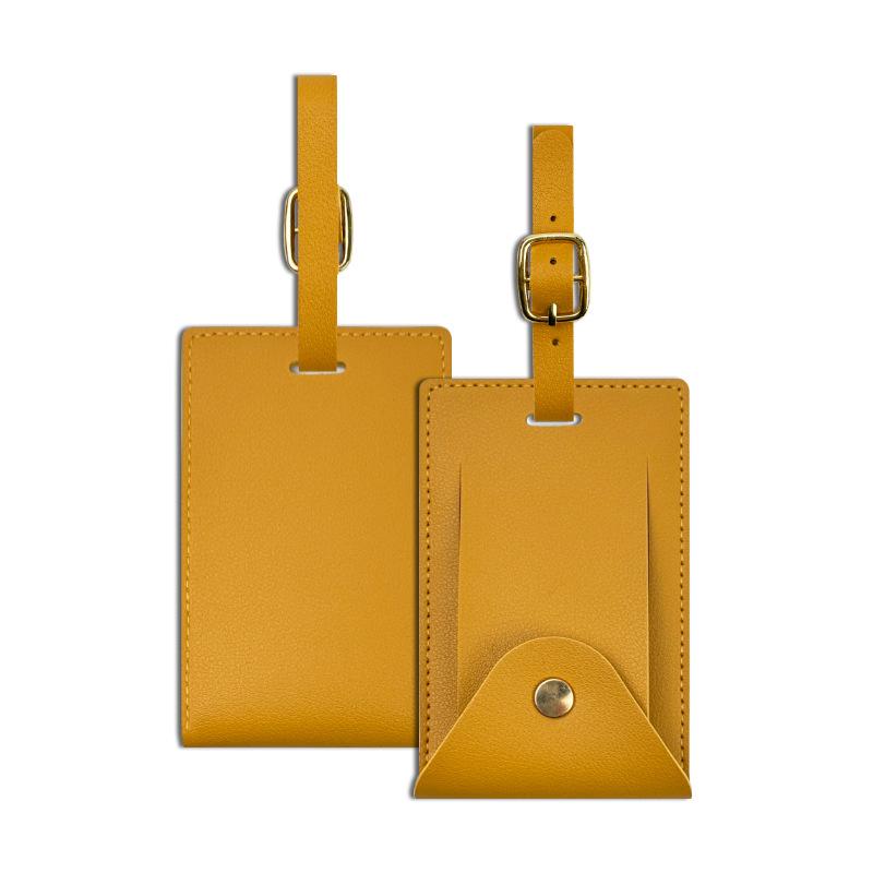 Gepäckanhänger PU-Leder Koffer ID-Adress-Namenshalter Gepäck-Boarding-Anhänger Damen Herren Reiseaccessoires Tragbares Etikett
