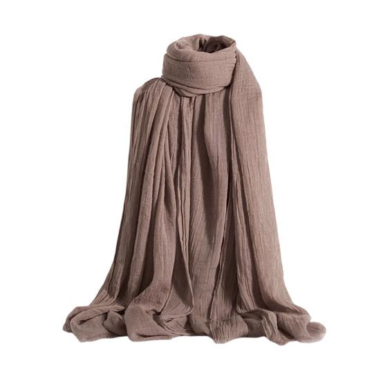 Women Scarf Shawl Solid Color Soft Fabric Scarf Thin Breathable Shawl Versatile Winter Outdoor Accessory
