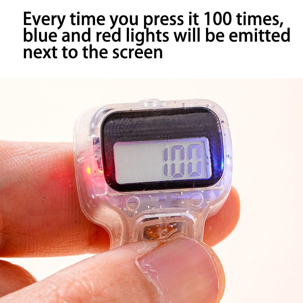 Finger Counter Click Manual Digital Clicker, Mini Digital Hand Tally Counter 5-Digit Number Count Clicker Resettable Clicker