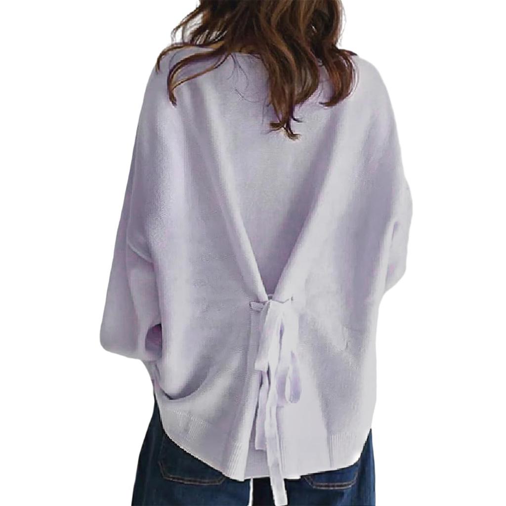 LrisIuza Echo Loose Fit Long Sleeve Pullover Casual Plus Sizes Stylish Crew Solid Korean Simple Design for Commuting or Office Women's Hoodie,