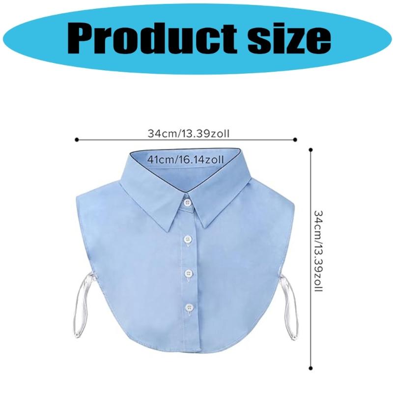 Multipurpose Detachable Shirt Collar in Assorted Color Comfortable Wear