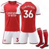 2026-27 Arsenal Local #36 ZUBIMENDI Conjunto de Camiseta de Entrenamiento Deportiva con Calcetines para Adolescentes Niños Adultos Kits de Fútbol