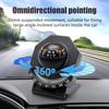 Vysoko presná navigácia 2v1 Inclinometer Námorný kompas do auta Kompas na palubnú dosku auta pre vozidlo Loď Nákladné auto Skladacia guľa na navigáciu