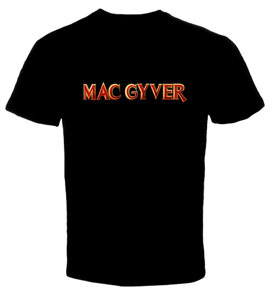 Macgyver Classic Tv Show Logo T Shirt 
