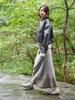 AYIHOLIC CASHMERE Deep-Dyed Vintage Long Skirt