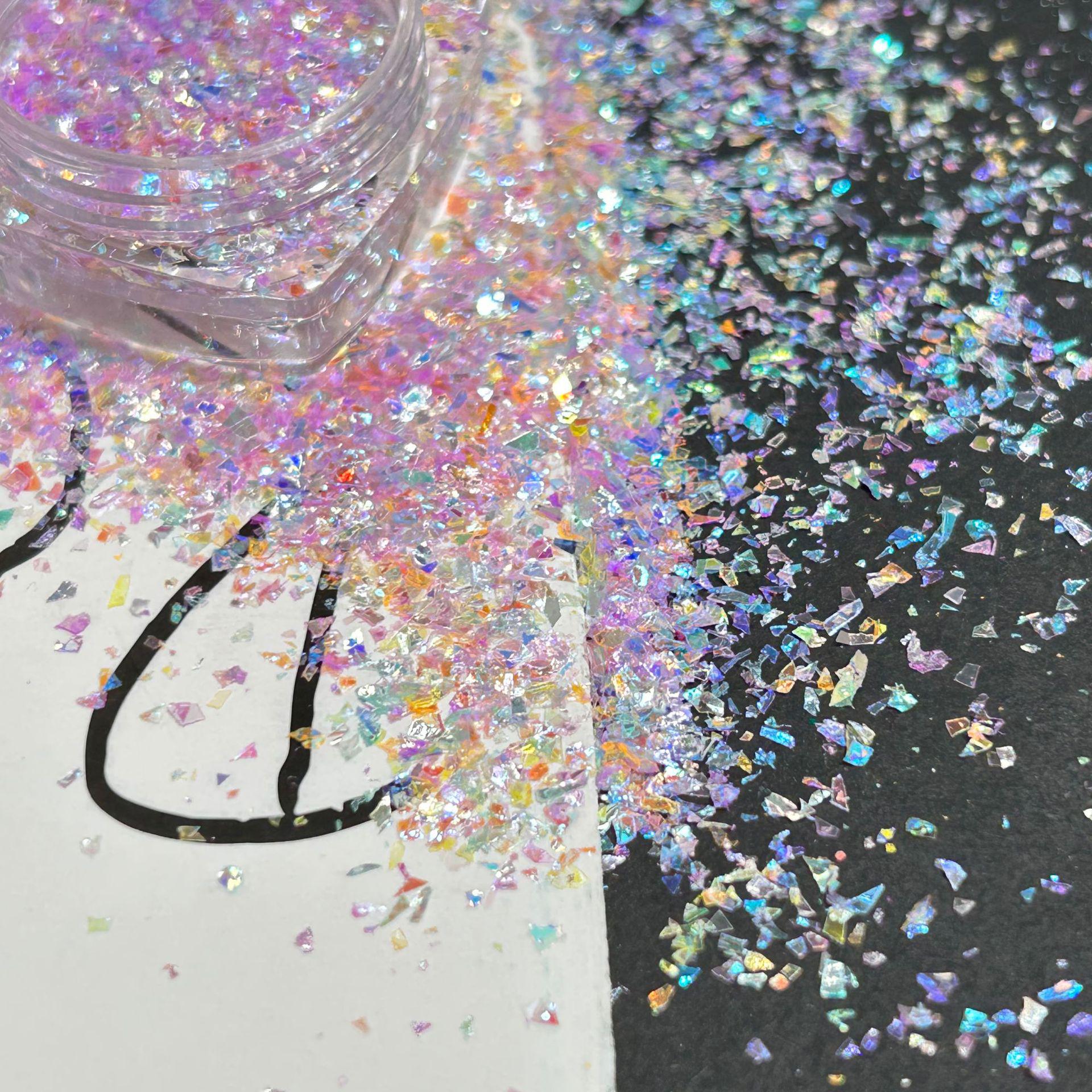 

Синий Свет Неправильной Формы Блестки Пудра для DIY Нейл-арта и Ювелирных Изделий 50g