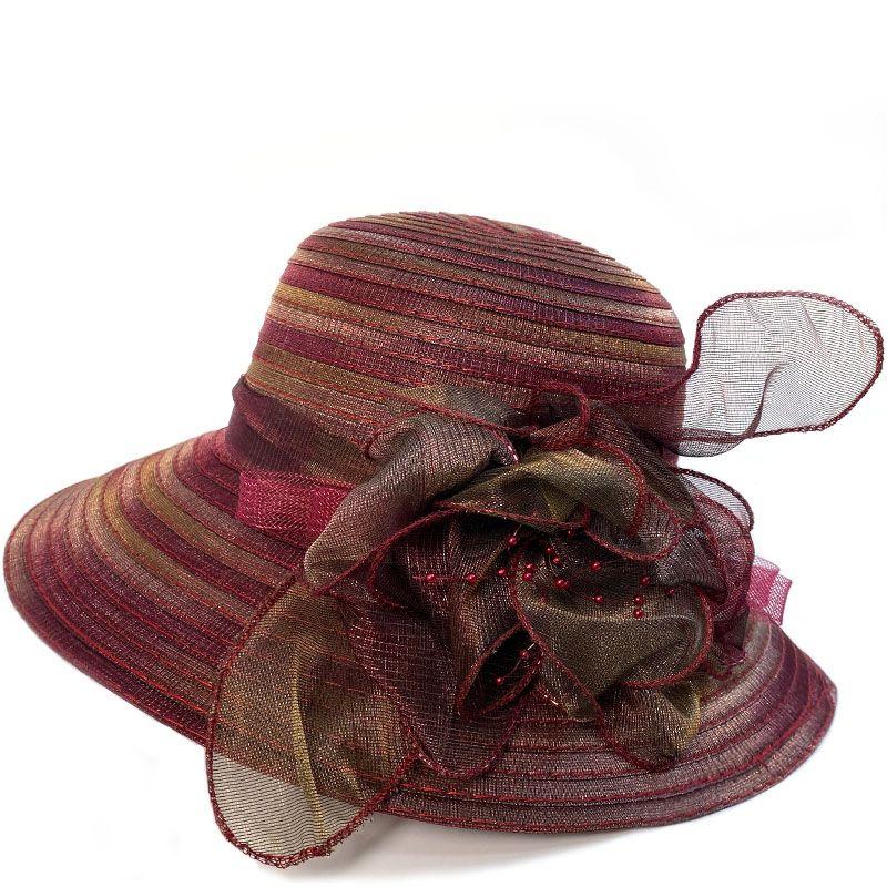 

Элегантная шляпа-ведро с широкими полями, сетчатый цветочный декор, шляпа-тазик, регулируемый солнцезащитный козырек Fedora для женщин one size