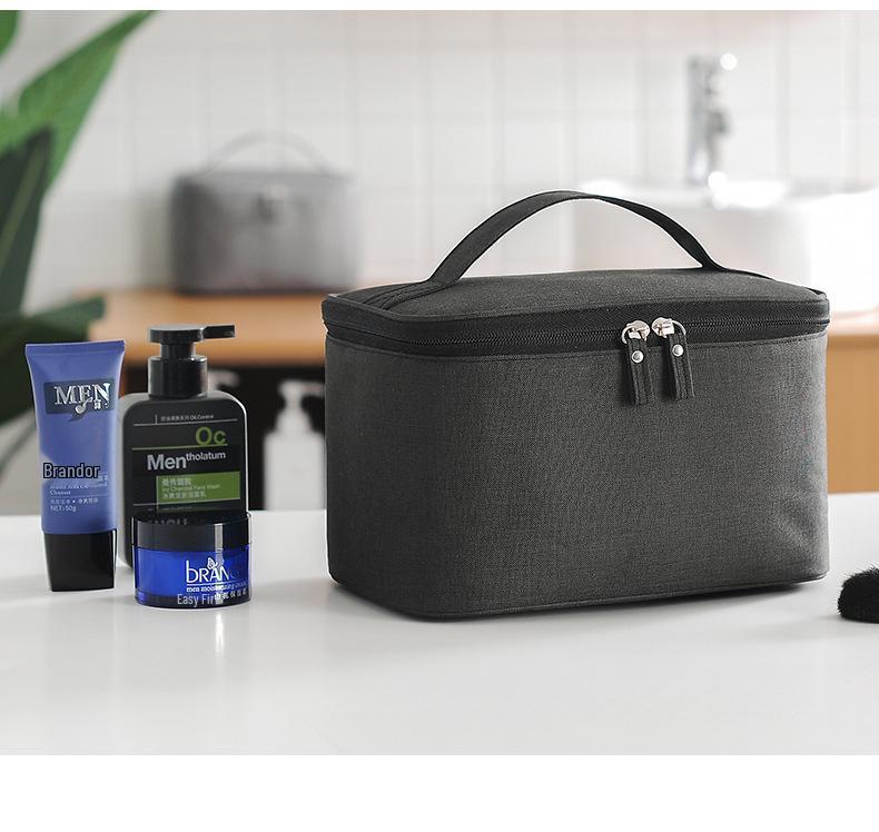 Bag Large For Toiletry Waterproof Men Women Travel Fitness Fashionable Solid Color Portable Stylish Makeup Storage