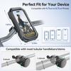 KDD Waterproof Bike Phone Holder - 360 Rotation Motorcycle Phone Mount, Fully Enclosed Touch Sensitive Design, Bicycle Phone Clamp Compatible With