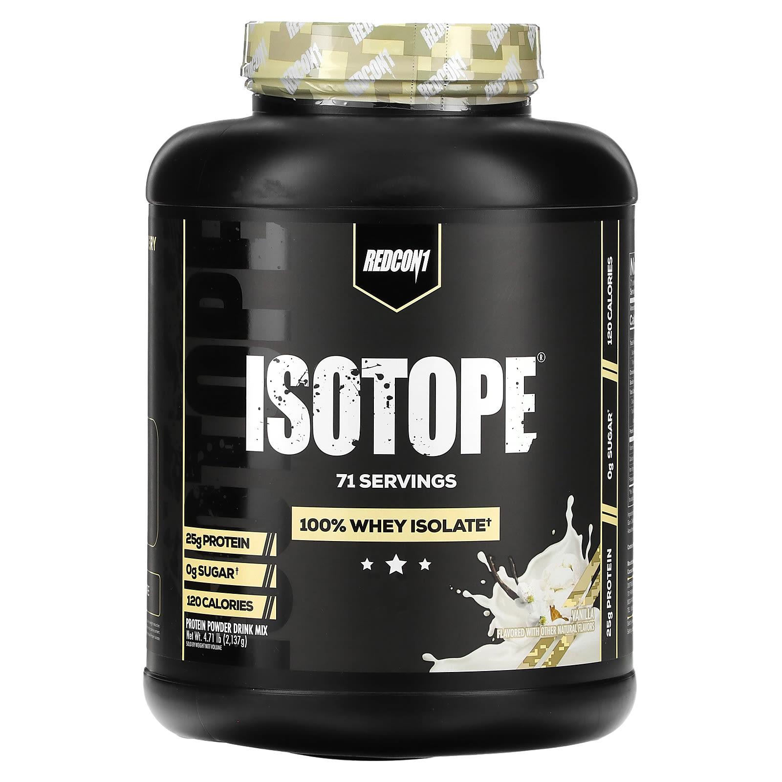 

Redcon1, Isotope, 100% Whey Isolate, Vanilla, 4.71 lb (2,137 g)