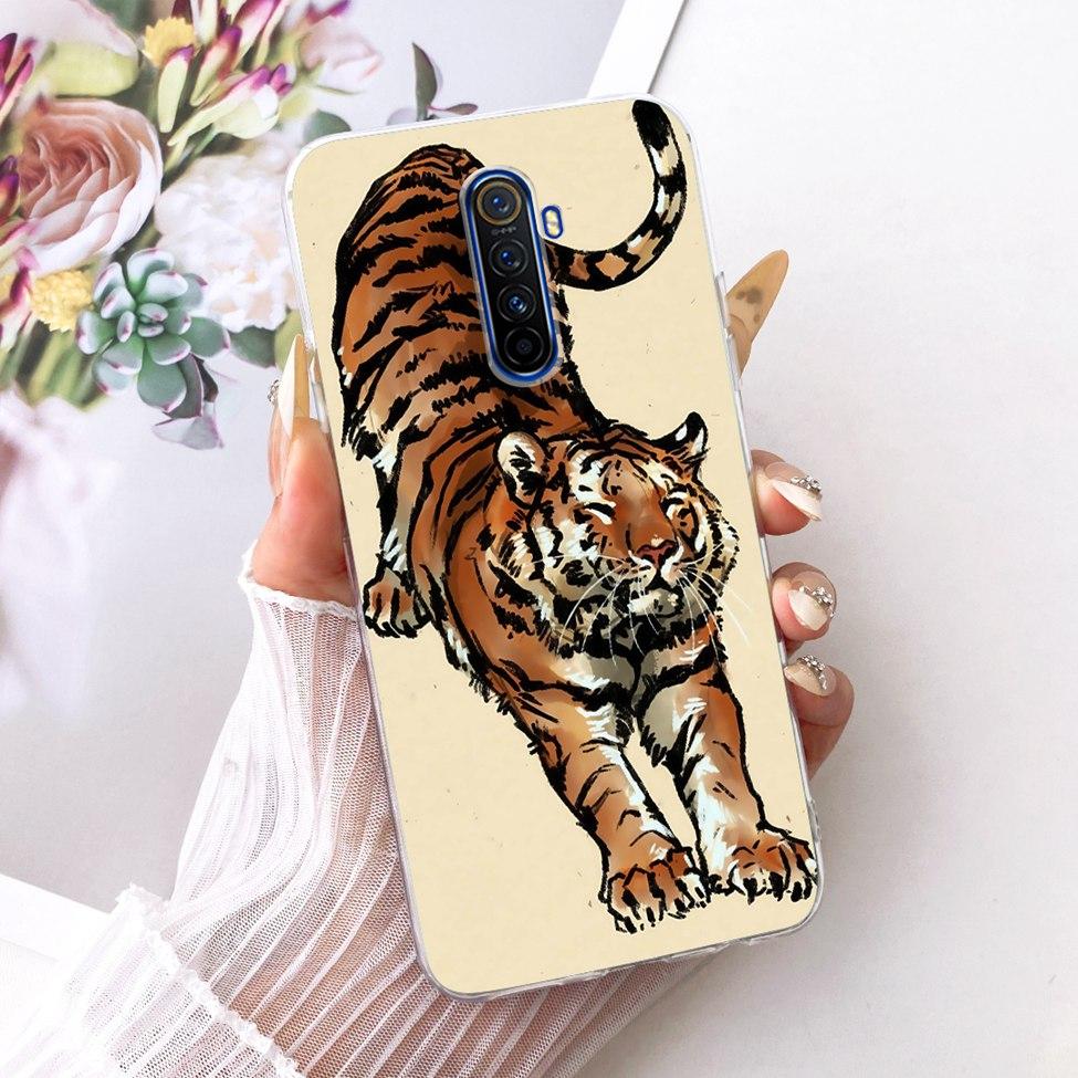 Clear For Realme X2Pro RMX1931 Casing For Realme X2 Pro Case Luxury Fashion Butterfly Funny Cute Painted Cover