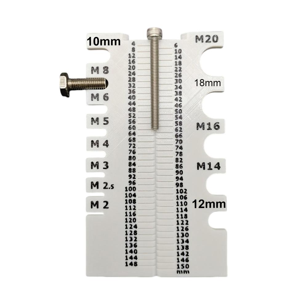 1pc Thread Pitch Gauge Portable Ruler Adapter For Screw And Bolt Measuring Tools Length Measuring Ruler For Applications Repairs