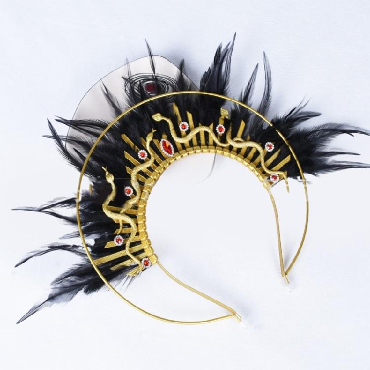 Enchanting Goddess Inspired Feather Crowns for Costume Event Cosplay Celebrations snd Special Occasion Outfits