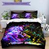 3PC Custom Name Galactic Horse Dance Bedding,soft and breathable,2D Flat Print,room decor.,Poster Three-piece set,Soccer Three-piece set,Art,Poster,So