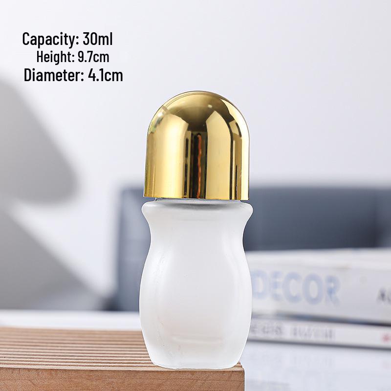50ml Frosted Glass Rollerball Bottle for Essential Oils and Serums