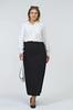 Women's Style Big Size Skirt Large Size Ottoman Steel Pencil Skirt Winter Knitted Fabric