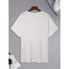 European sizes Plus Size Men's Cotton T-Shirt with Duck & Knife Print - Casual Short Sleeve, Round Neck Tee for Summer - Machine Washable, PLUS SIZE