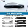 Car Door Handle Cover For Toyota Prius 20 2004-2009 Xw20 Gloss Black Chrome Trim Car Styling Accessories Overlay Sticker