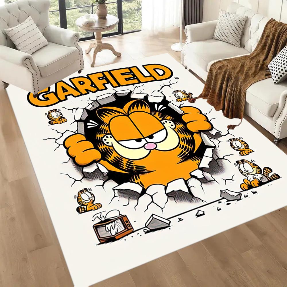 Garfield And Odie S Fun Day Square Rugs Are a Great Choice for Living Rooms, Bedrooms, Home Décor, and As Gifts