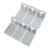 6PCS T Post Mounting Brackets Iron Multifunctional 3 Inch Mailbox T Post Fence Brackets for
