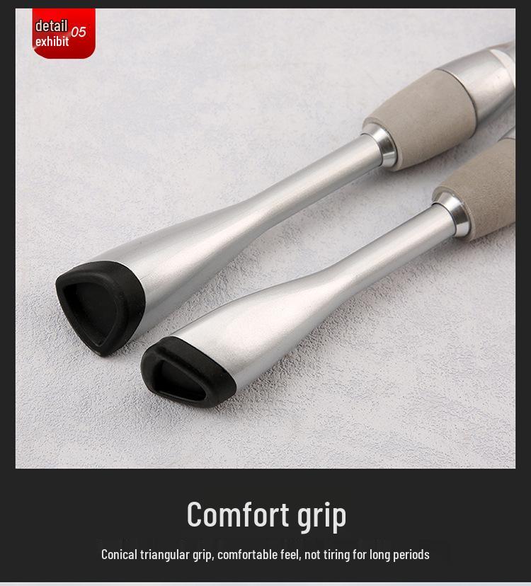 Ultra-weiche Carbon-Mikro-Köder-Castingrute - Silberner Griff