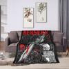 Anime Berserk Soft Blankets  Child Plush Throw Blanket Funny Couch Bed Flannel Bedspread Sofa Bed Cover