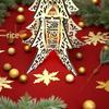 Christmas Tree Lantern Wooden Candlestick Table Lamp - Festive Home Decoration Ornament
