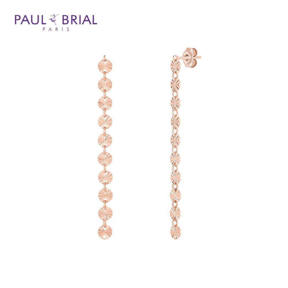Paul Brial [Silver] Pwse0047 (Pg) Round Cut Earrings