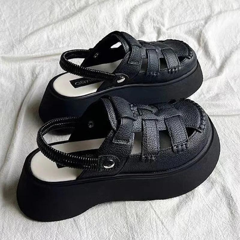 Fashion Flats Women Sandals Platform Casual Fashion Shoes Weave Slingback Woman Slippers 2025 Summer Cozy Beach Designer Women’s Shoes