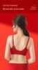 New Year Festive Red Seamless Push-up Wireless Bra and Triangle Panties Set
