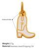 Chic Boot-Shaped Rhinestone Pendant Necklace - Cross-Border European/American Style, Versatile DIY Accessory