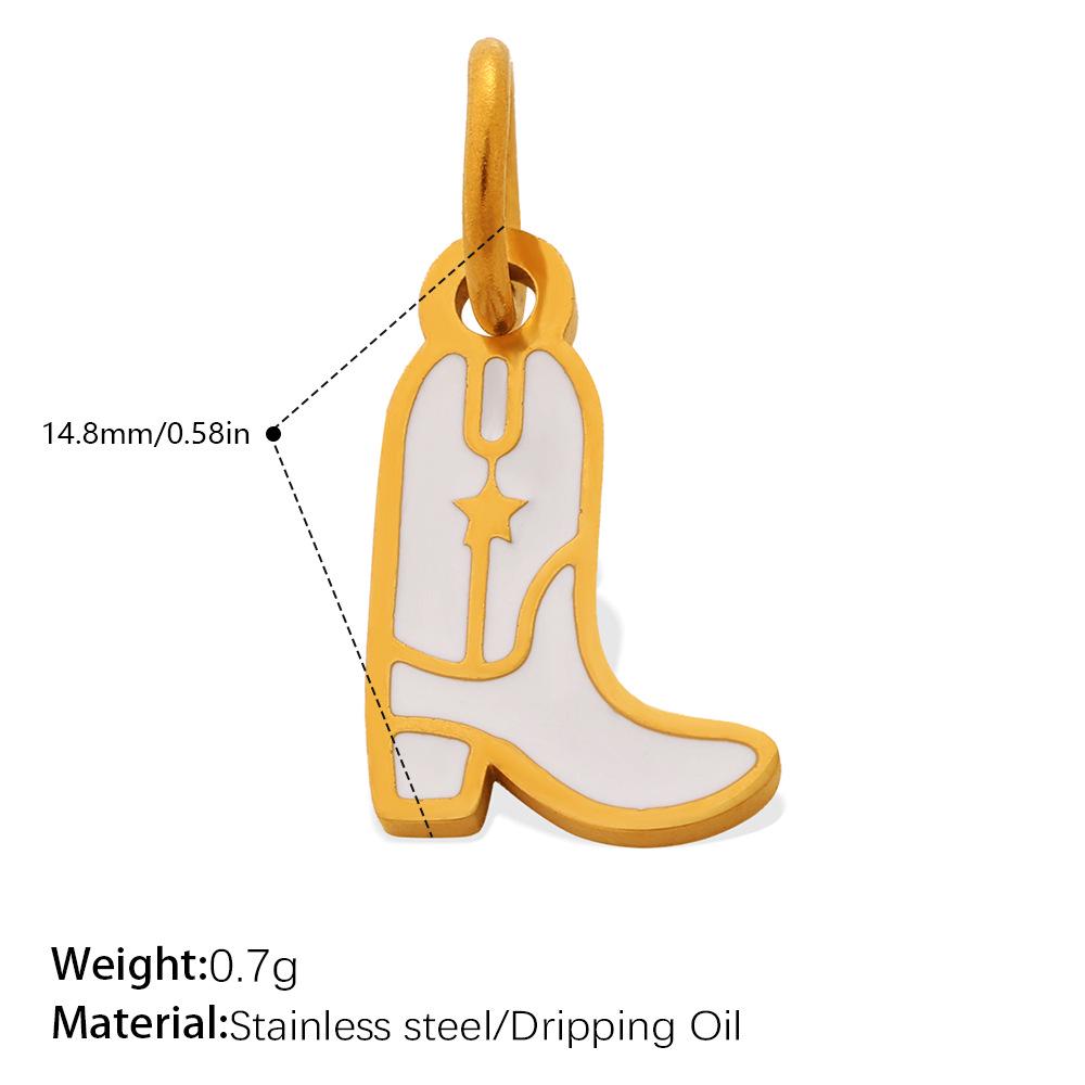 Chic Boot-Shaped Rhinestone Pendant Necklace - Cross-Border European/American Style, Versatile DIY Accessory