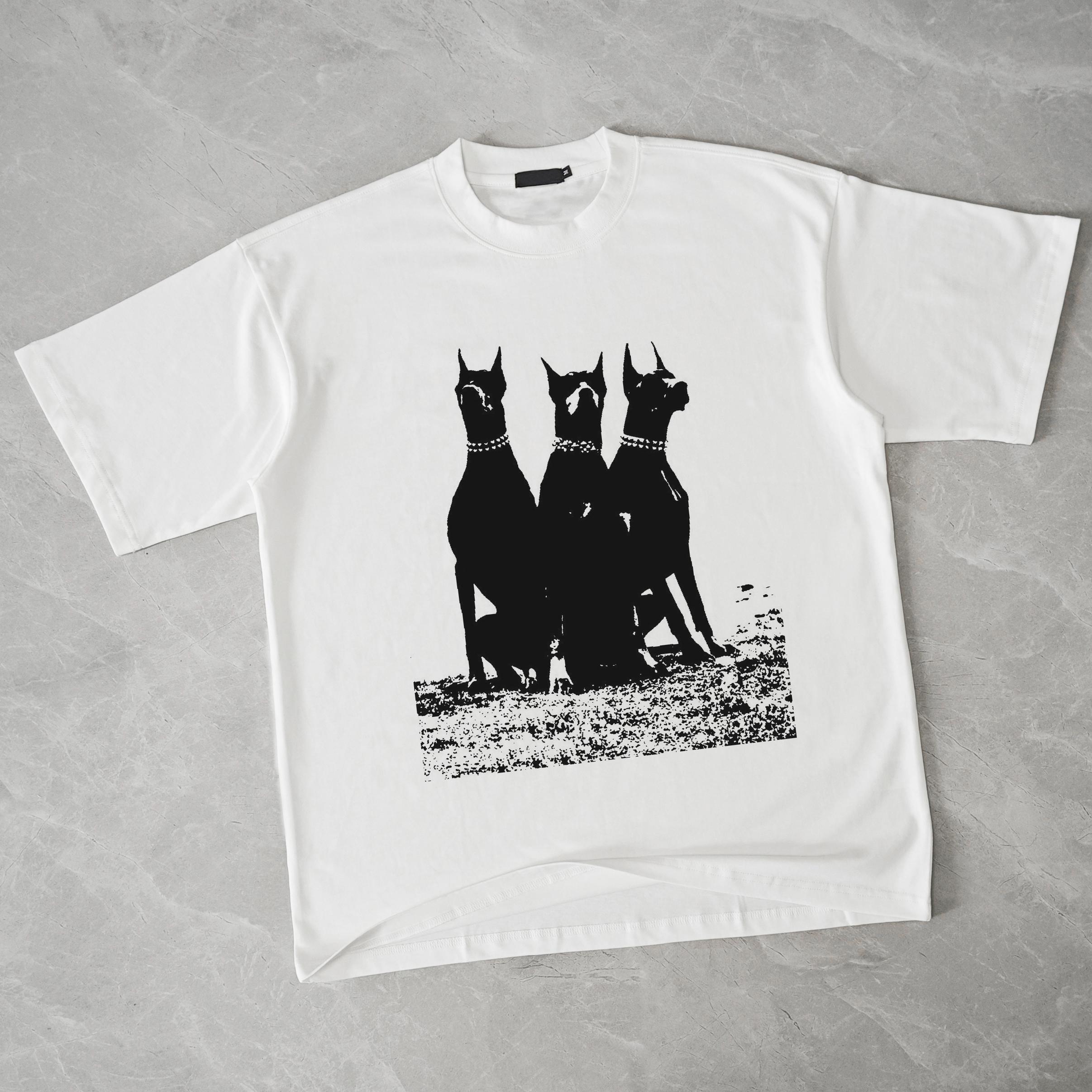 

Футболка с рисунком забавной собаки в уличном стиле, хлопковая футболка, унисекс, топы, футболки, летняя футболка с короткими рукавами XL белый