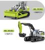 Senbao Construction Vehicle Building Block Set: Excavator, Mixer, Truck, Bulldozer, Crane Assembly Toy for Boys.