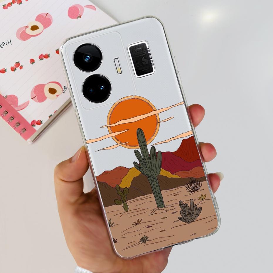 Fashion Pattern Phone Case For Realme GT Neo 5 GT3 240W Soft Silicone TPU Back Cover For Realme GT3 GT Neo5 RMX3706 RMX3709