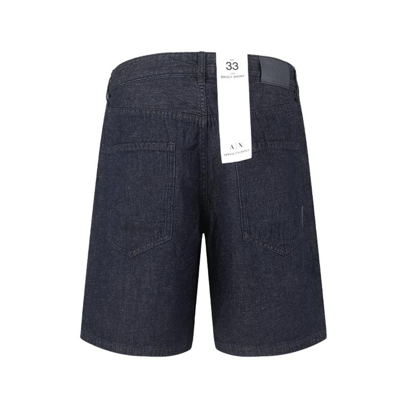 ARMANI EXCHANGEAE SS25 Denim Shorts Men's Dark Blue XM000658-AF13077-MB001