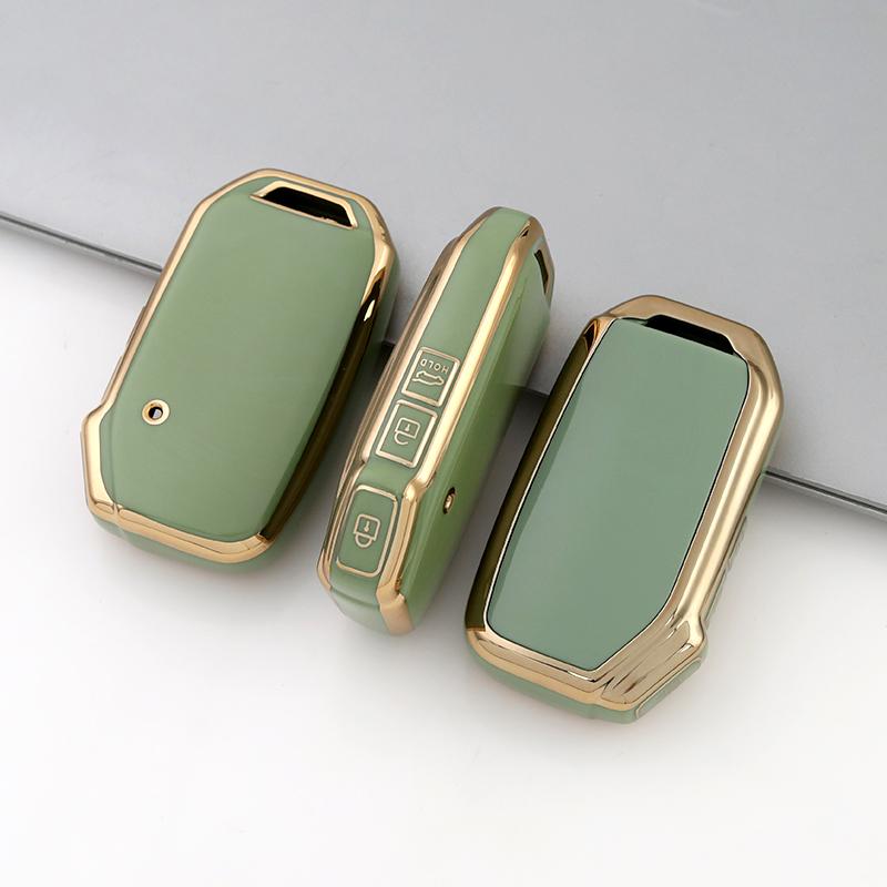 

Чехол для ключа из ТПУ для Kia K5 Gtline Sportage Telluride Seltos NIRO Forte Sorento 2023 2024 Аксессуары зелёный